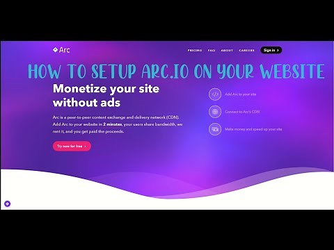 How to setup arc.io in your website | Free