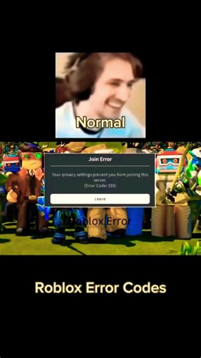Roblox Error Codes Be Like💀#roblox