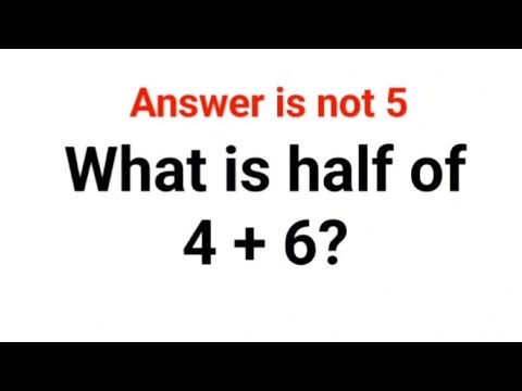 What is half of 5 + 5? The answer is not 5. Can you solve this American Math Test? #usa