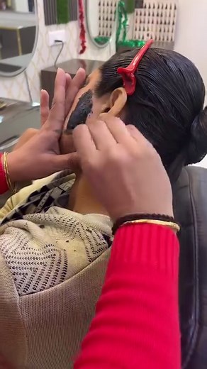 1.5M views · 2.3K reactions | Long Hair Face wax ! #waxing #wax #hair #hairstyles #salonlife #Salon #home #skincare #skin #forever #foryou | forever.saloon_12 | Facebook