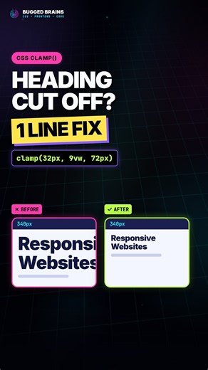 Heading Too Big on Mobile? CSS clamp() Fix
