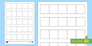 Blank Five-Frame Worksheet