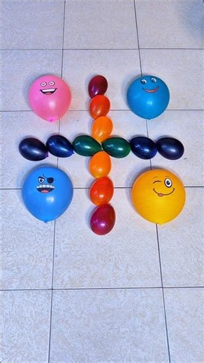 Amazing 4 Emoji Balloon Popping Reverse Video Asmr