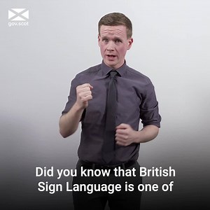13K views · 219 reactions | Today is the UN's International Day of Sign Languages. We want to make Scotland the best place in the world for British Sign Language users to live, work and visit. #BSL #IDSL2019 | The Scottish Government | Facebook