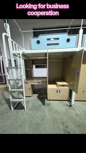 #Loft Bed with Desk#Bunk Bed with Storage #Student Loft Bunk Bed #Twin Over Desk Bunk Bed