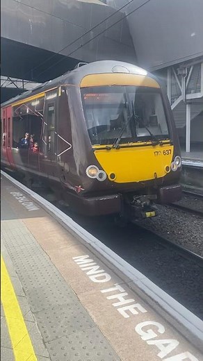 Class 170 DMU Turbo-star operated by Cross Country boarded at Birmingham Grand Central. 26/08/2025.