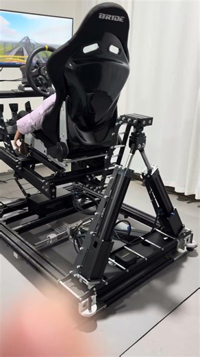 This kid is an experienced driver 6DOF simulation #simracing #rollercoaster #flight simulation