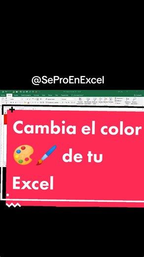 Cambia el color de tu Excel 🎨🖌️#googlefonts #google #google #macros #microsoftexceltricks #atajos #microsoft #microsoftexcel #tablasdinámicas #exceltips #excel #formulas #aprendecontiktok #excelpro #ExcelPro #excelprofesional