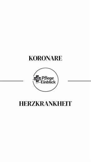 Koronare HERZKRANKHEIT #KHK #pflege #klausur #herz