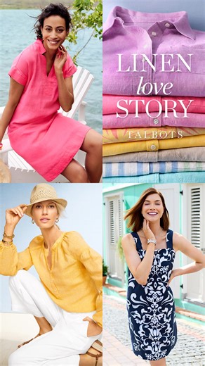Breezy, colorful linen—your summer must-have. | TALBOTS