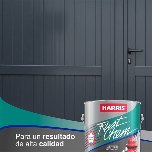 HARRIS® Rust Chem™ es un esmalte multiusos para interiores y exteriores de alta calidad que previene la oxidación. #HarrisPaints #porton #portones #oxidacion #esmaltes #metalwork | Harris Paints | Facebook