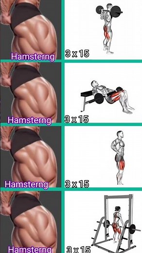 Hamstring Walkouts (bridge position, walk feet out slowly, then back) – 3 x 15 #hamstring #exercise