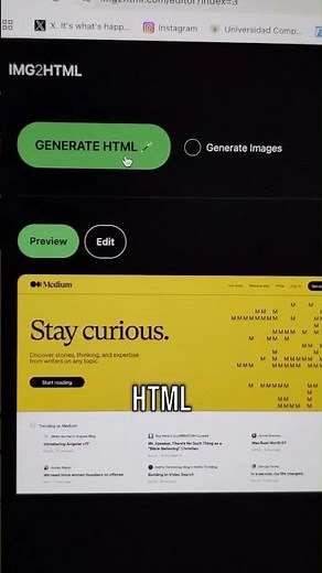 Transform Images to Perfect HTML/CSS in Seconds! #AI #Design #Code