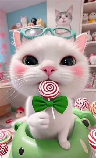 OMG! Süßester Kätzchen-Baby bringt dir Bonbon 🍬🐱❤️