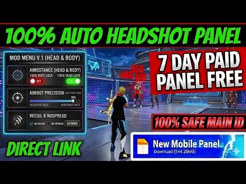 Free Fire Panel Mobile 🔥 FF Antiban Panel OB52 | Free Fire Hack New 😈 FF Injector 2026 | FF Panel