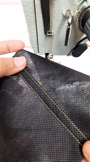 Hemming Fabric neatly without overlock machine ✅️ #shorts #shortsfeed #trending