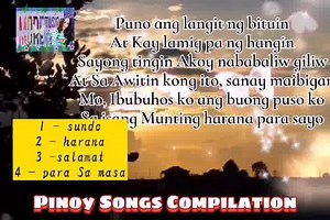 6.5K views · 94 reactions | Pinoy Songs compilation ~sundo by: imago ~harana by: parokya ~salamat -by-the dawn ~para Sa masa by: eraserheads Requested by : jayson YouTube channel https://youtu.be/xLGCJ0pi2Cw #moremusiclife #moremusicandhugotsinlife | Music Lyrics Lovers By Mae | Facebook