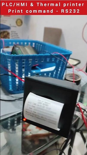 Delta HMI & Thermal Printer #plc #rs232 #thermalprinters #industrialautomation