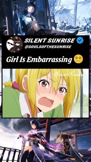 Girl is Embarrassing 😵‍💫 | Cute funny 🤣🥰 #cyborg #mha