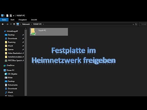 Festplatte im Heimnetzwerk freigeben
