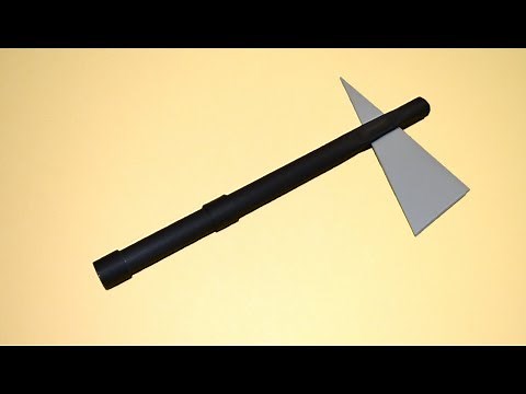 How to make a paper battle axe - Tomahawk