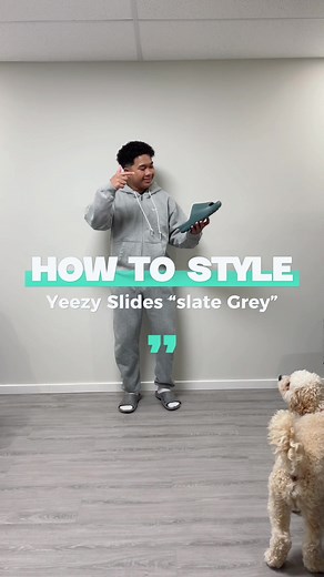 How to Style Yeezy Slide 'SLATE GREY'