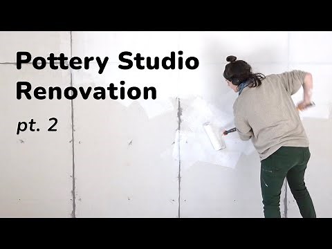 Pottery Studio Setup ~ Building my home pottery studio ~ PART TWO