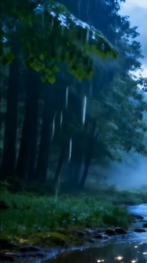 Rain Falling in the Middle of the Forest — Soothing Sounds of Nature
