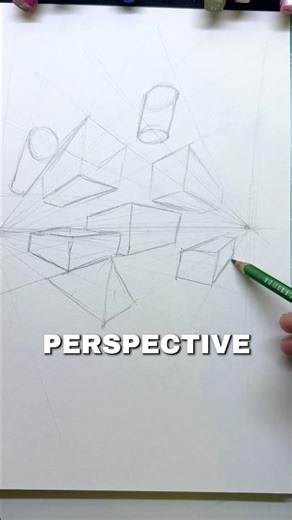 How To Draw PERSPECTIVE! 🎨 #arttutorial
