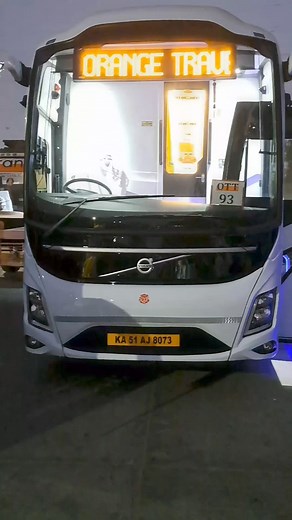 17K views · 258 reactions | Orange travels Volvo 9600 b8r bus interior lightings #volvo #bus #malluraj | Malluraj Goudru | Facebook