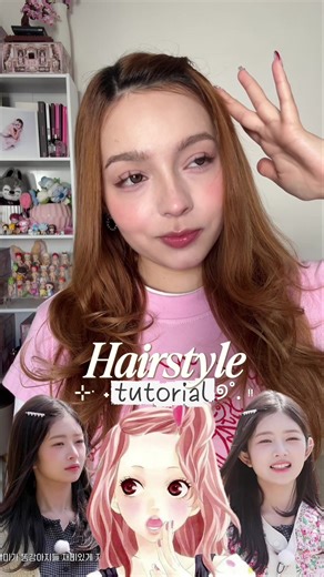 Replying to @Aisxlee 🐰 otro tutorial de peinado muy fácil 🩷😽 #fyp #girlhood #peinadosfaciles #peinadosfacilesyrapidos #hairstyle