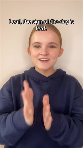 3.5K views · 189 reactions | Welcome to today’s sign of the day! Today’s sign of the day is “leaf!” Using SSE (With BSL signs!) -Let’s Make A Difference❤️ #BSL #signoftheday #letsmakeadifference #learntosign #education #SSE | Let’s Make A Difference | Facebook