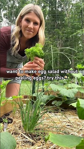The best & easiest egg salad! #growyourownfood #gardening