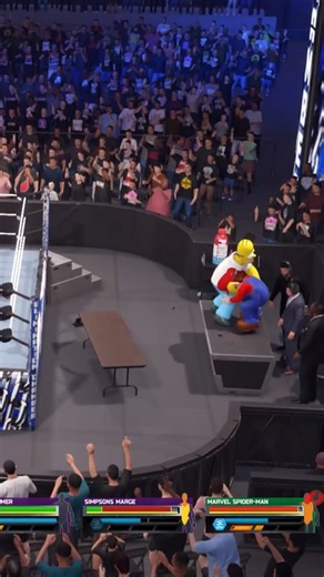 Mario vs Homer | #nintendo #spiderman #powerrangers #marvel #simpsons