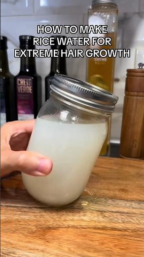 How to make rice water for extreme hair growth