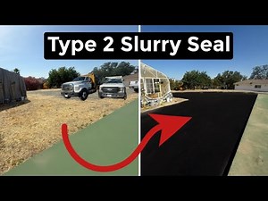 Type 2 Slurry Seal: How we Structurally Paved & Resurfaced this driveway at a cost effective price