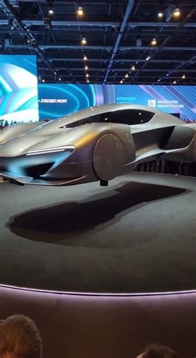 Metallic Grey Racing Hypercar That Hovers — Real Tech Expo Demo 🤯
