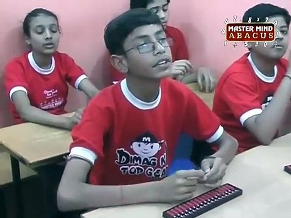 Mastermind Abacus Student in Action