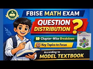 FBISE Math 9th Class Exam Pattern 2026 | Question Distribution According to Model Textbook