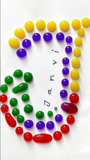 Beautiful Color Flow Art | Satisfying Short #shortvideo #viral #bubble