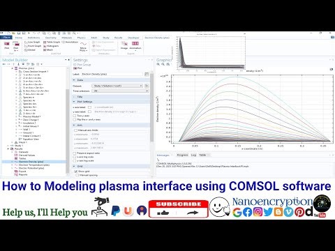 How to Modeling plasma interface using COMSOL software