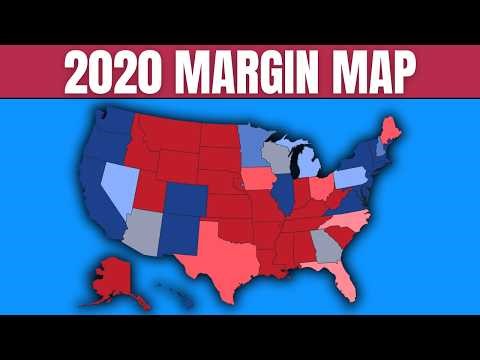 Counting Down The 2020 Election Margin In Each State