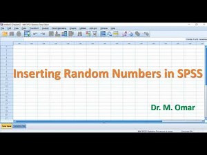 Inserting Random Numbers in SPSS