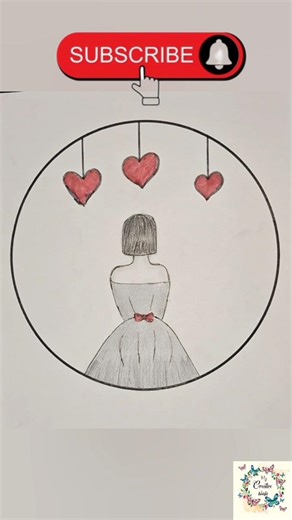 “Circle ke andar ye mystery girl kaun hai? 😳🔥 | Easy Drawing”