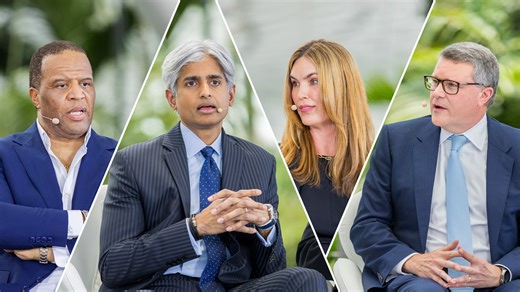 Business and tech leaders discuss the challenges and opportunities presented by AI's widespread adoption