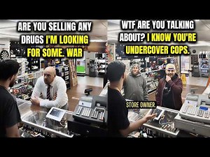 First Amendment Audit: Undercover Cops Target Store Owner With Repeated Drug Fishing Attempts