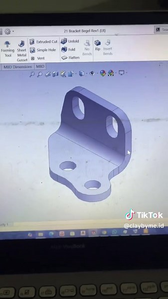 Recap Project Sheet Metal #design #designengineer #teknik #teknikmesin #autocad #solidworks #otomotif #engineering #fyp #fup
