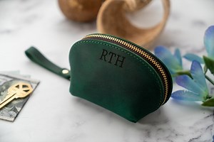 Coin Case, Personalized Wallet, Leather Coin Purse With Zipper, Coin Pouch, Minimalist Card Holder, Slim Wallet ,custom Leather Purse - Etsy