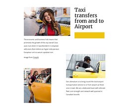 Taxi transfers from airport - Template by Nicepage