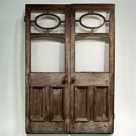 Antique Glazed Double Doors | Reclaimed Pub Doors